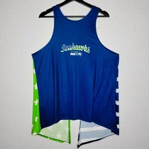 NFL Seahawks Team Apparel Blue and Green Tank Top SIZE‎ 2XL. #836